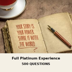 📖 Full Platinum Memoir Experience – Your Legacy, Perfectly Captured